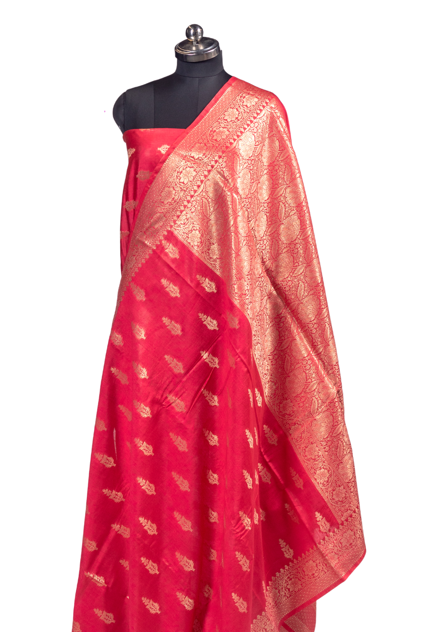 Banarasi Silk Saree(Rani Pink)