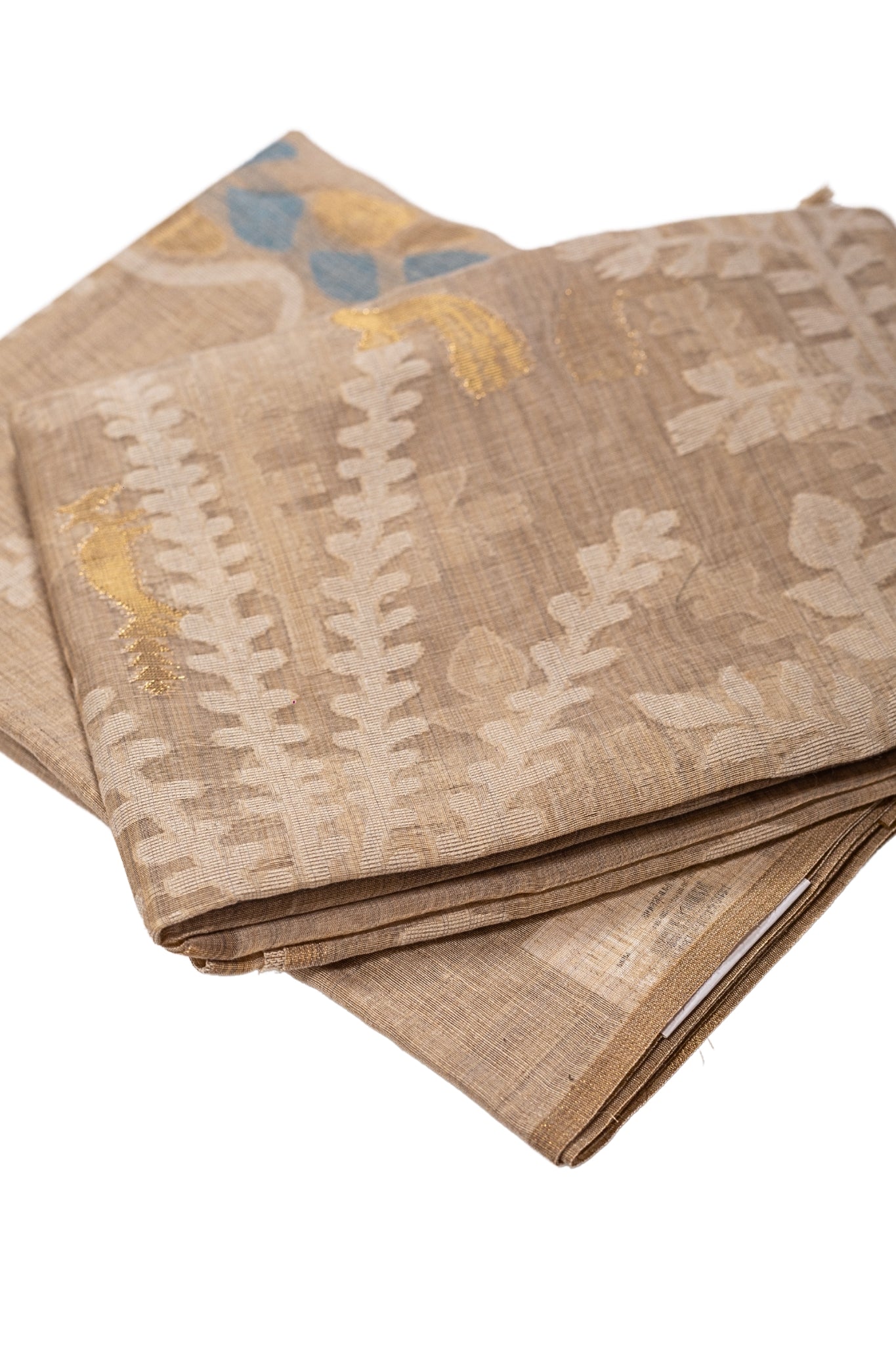 Linen Suit (2 Piece, Unstitched, Beige)