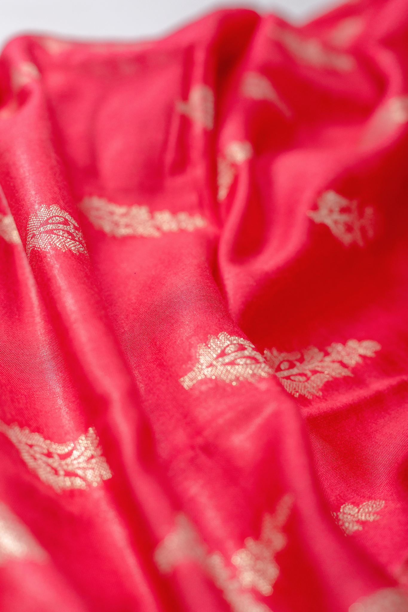 Banarasi Silk Saree(Rani Pink)