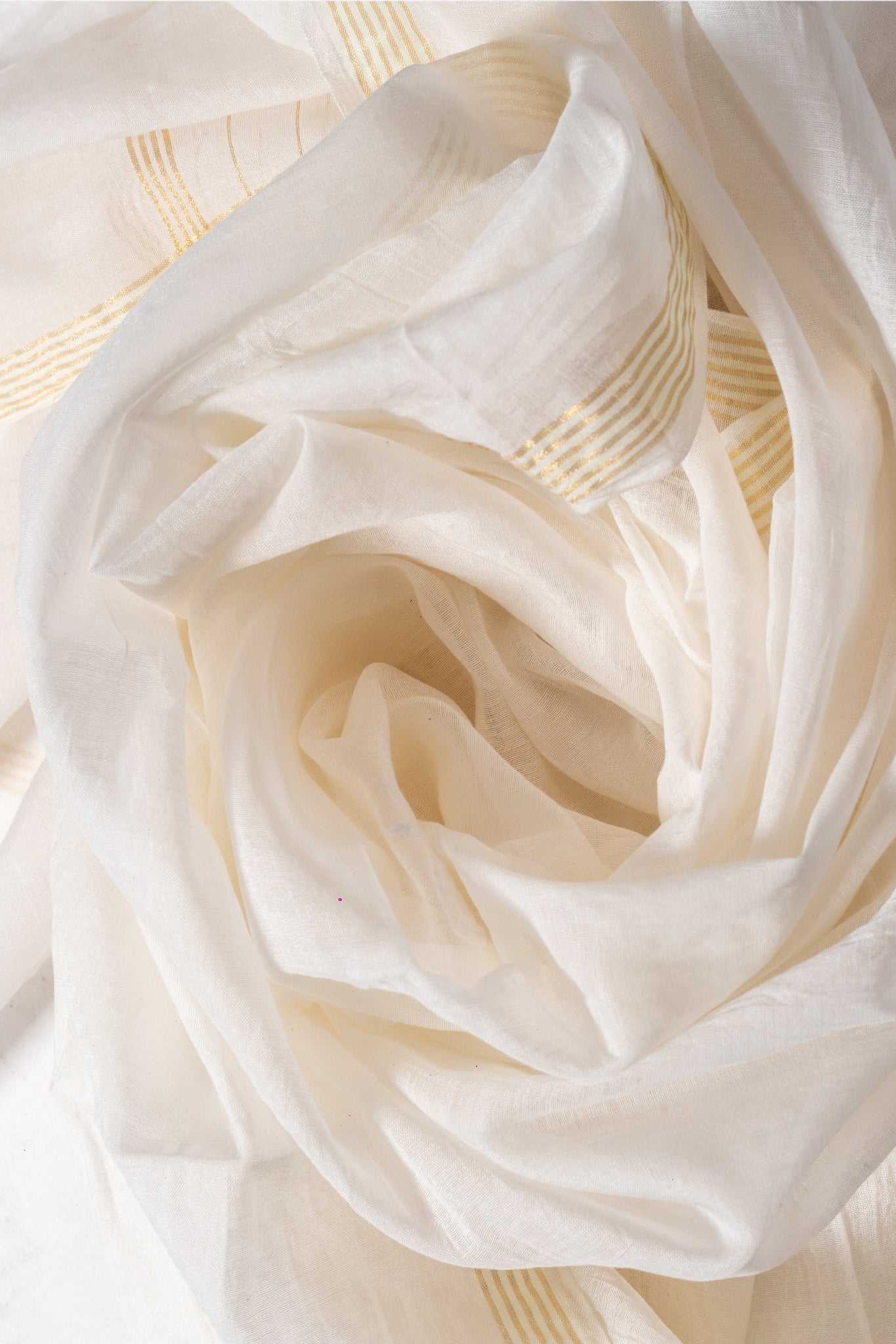 Mul Chikankari Suit with Panel Work (3 Piece, Unstitched, White)