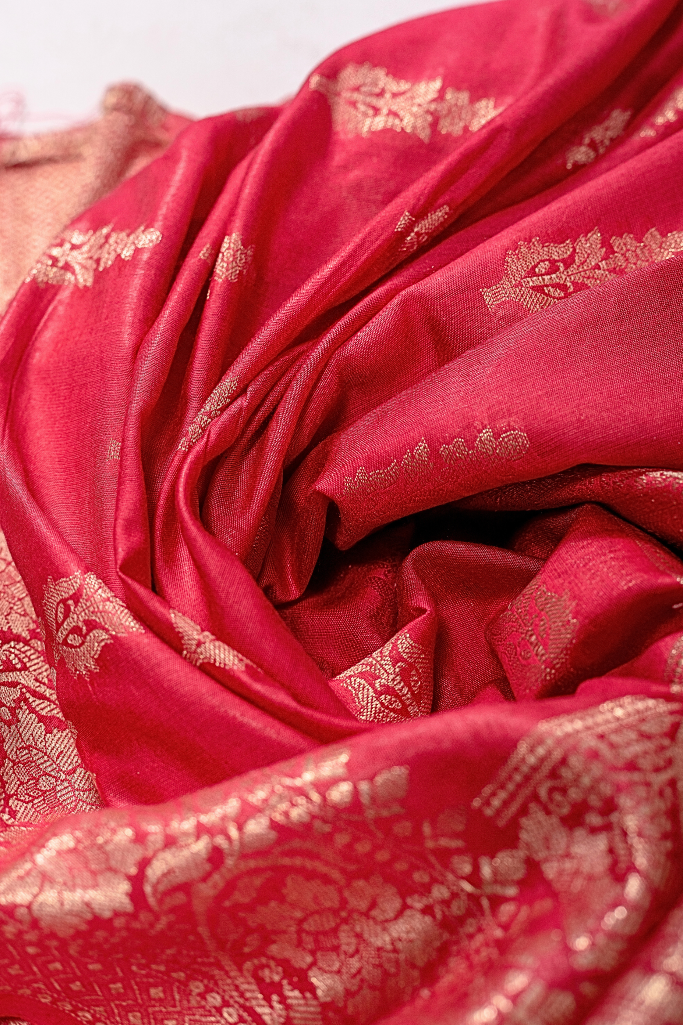 Banarasi Silk Saree(Rani Pink)