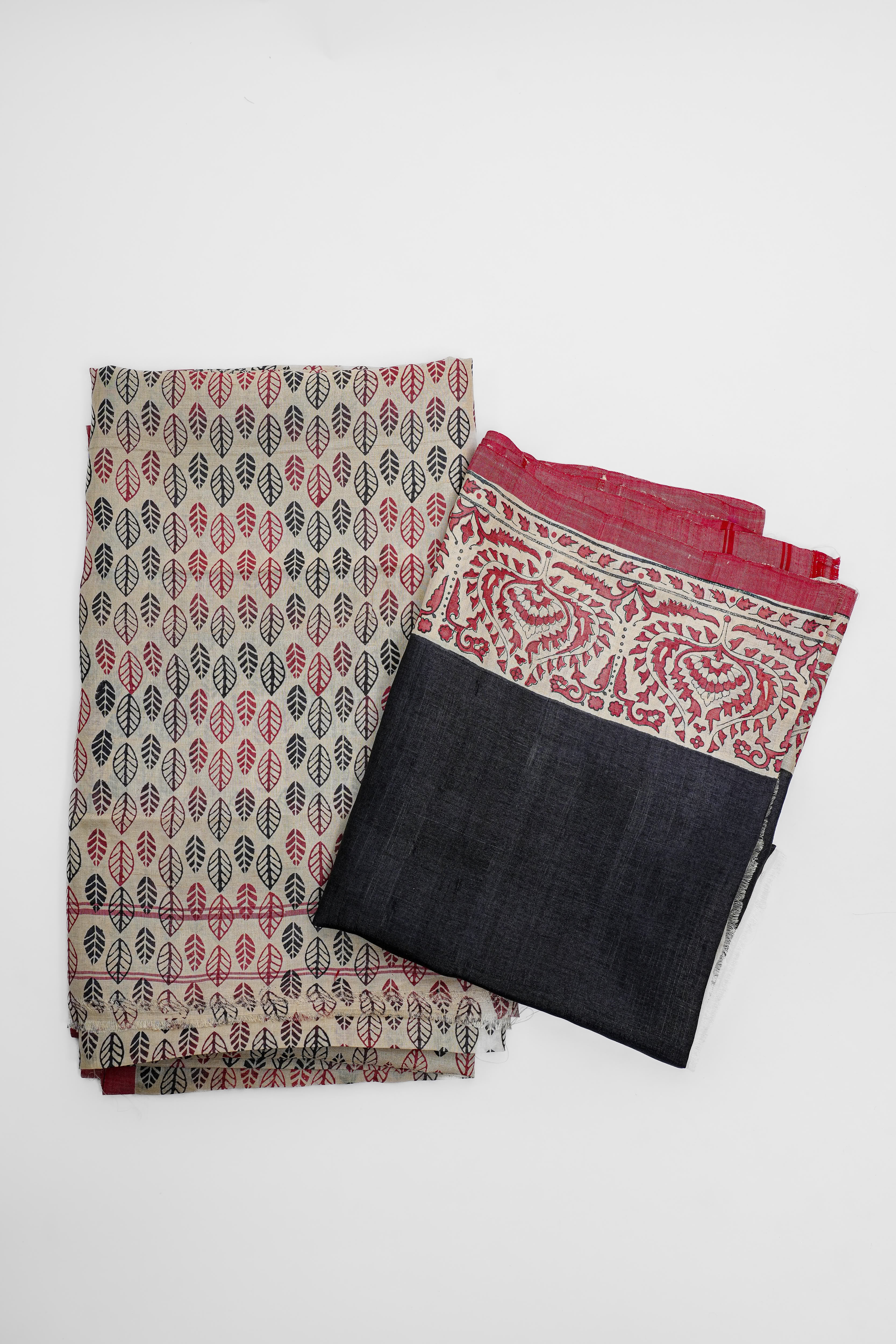 Bengali Silk Suit(Off-White)