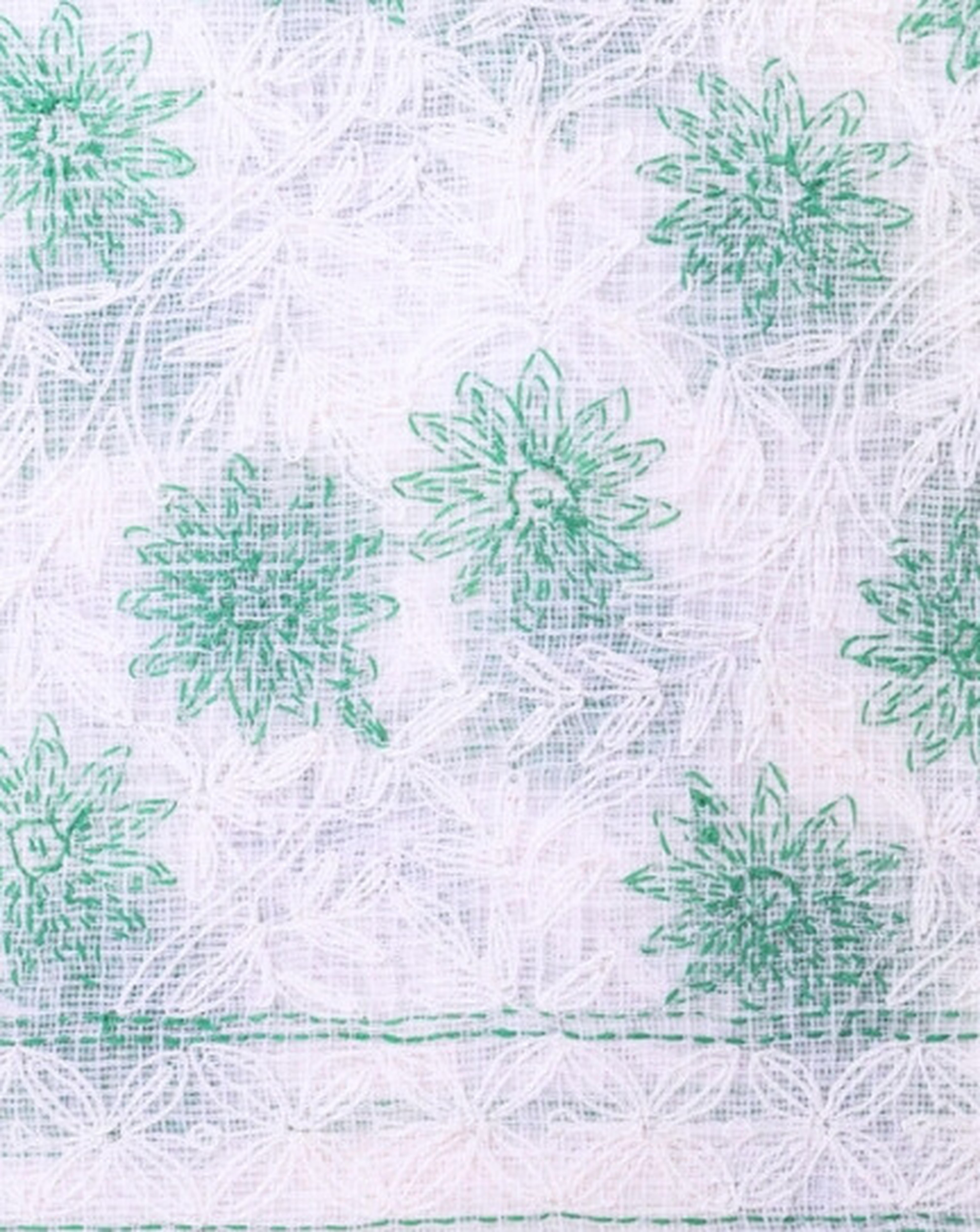 Kota Kurti(or Dupatta) with Tepchi Chikankari Work(2.5m, Unstitched, White Base)